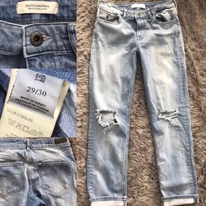 Scotch & Soda Amsterdam Blauw Boyfriend Jeans 29